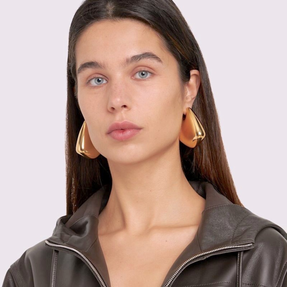 Bottega Veneta
Large Fin sterling silver earrings